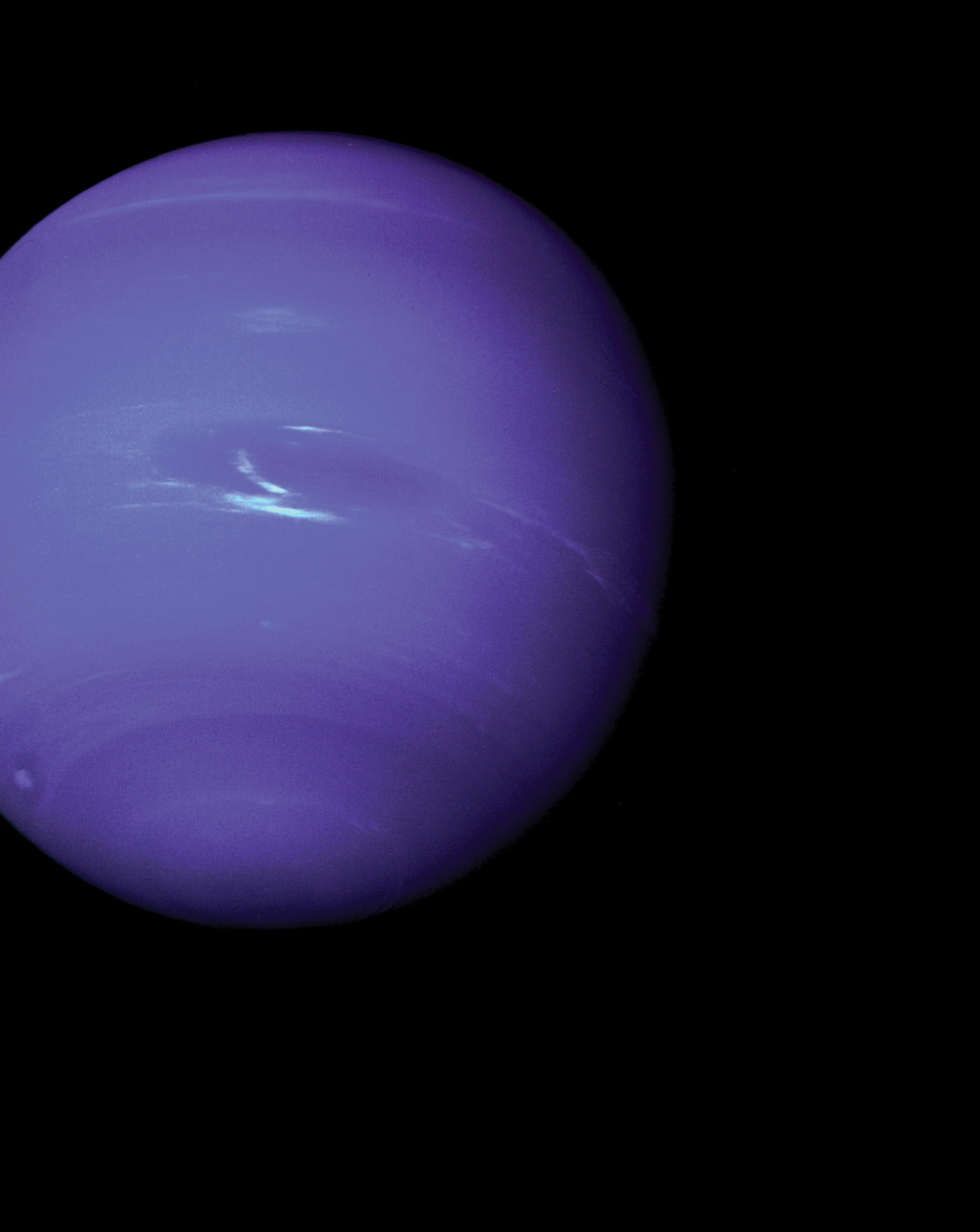 Colour illustration: A giant gaseous globe in space.