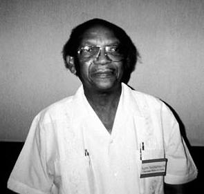 A black and white photograph of Kgosi Seepapitso II, Paramount Chief, Kanye, Botswana, and then President of the House of Chiefs.