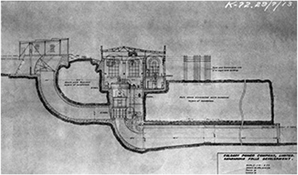 A Schematic diagram of the Kananaskis Hydro-Electric Plant.