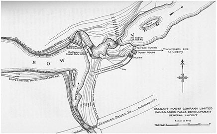 A map shows the Geography of the Kananaskis Site (Commission of Conservation).