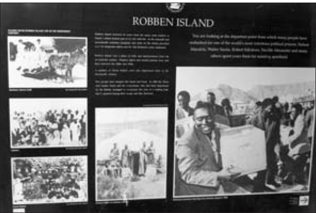 Title of the Poster reads, Robben Island.
