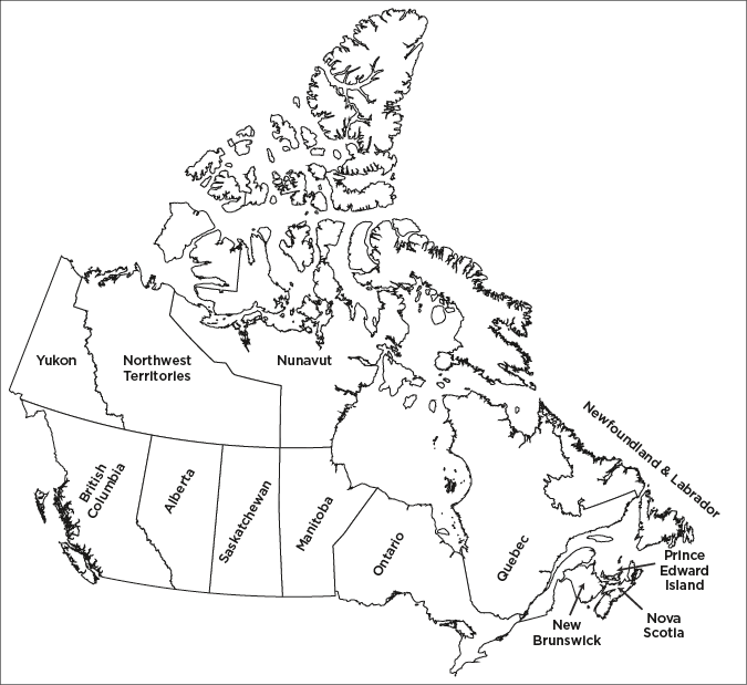 Map of Canada
