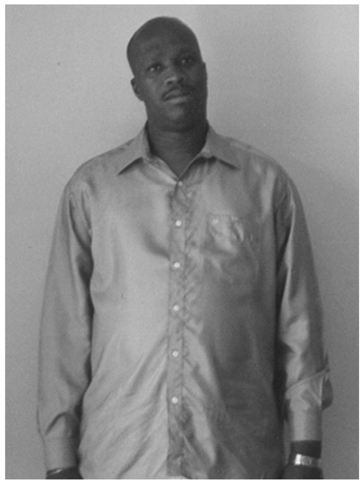 A black and white photograph of KwaXimba Mister Simon Ngubane after being elected as Municipal Ward Councillor.