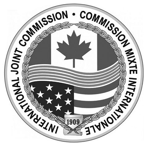 This figure shows the current logo of the International Joint Commission (IJC).