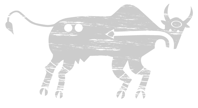 Cultural Symbol: Creative, image of buffalo, Blackfoot style.