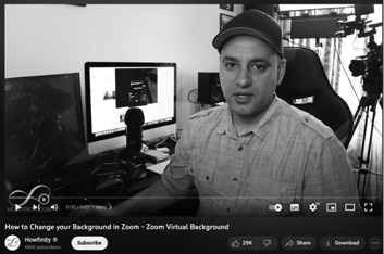 Black and white screenshot - Video. 