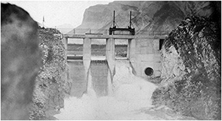 The Dam at Lake Minnewanka.