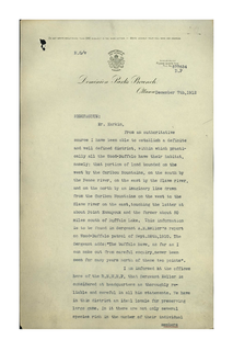 Cover of Archival Document 3.1 - Maxwell Graham to J.B. Harkin, 7 December 1912